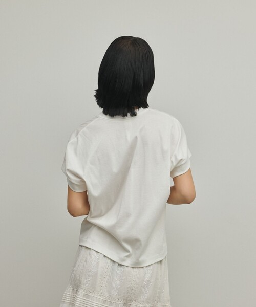 Diagram（ダイアグラム）の「ルーズカットTシャツ（Tシャツ/カットソー・レディース・ブラウン/ピンク/ホワイト/グレー/ブラック・36）」の8枚目の写真