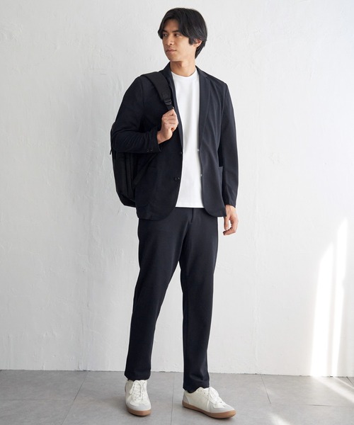 IKKA LOUNGE（イッカラウンジ）の「【MonoMax × 小泉孝太郎】GOKU楽ワークDRYソフト鹿の子パンツ「小泉孝太郎さん着用モデル」（その他パンツ・メンズ・ベージュ/グレー/ネイビー・L/M/S/XL）」の10枚目の写真