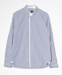 BLUE WORK（ブルーワーク）の「ストライプ柄長袖シャツ（シャツ/ブラウス）」