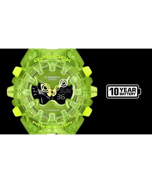 G-SHOCK(ジーショック)の「TRANSPARENT PACK / GA-V01シリーズ / GA-V01SKE-3AJF(アナログ腕時計・メンズ・グリーン・FREE)」の3枚目の写真