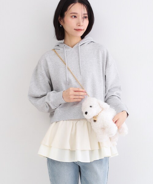 OPAQUE.CLIP(オペークドットクリップ)の「2WAYわんわんミニショルダー(ショルダーバッグ・レディース・アイボリー/ブラック系・00)」の3枚目の写真