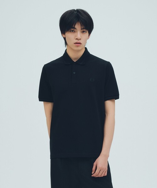 FRED PERRY(フレッドペリー)の「【SHIPS別注】FRED PERRY: イギリス製 M2 シングルライン ポロシャツ 26SS(ポロシャツ・メンズ・ネイビー/ブラック・38/36/42/44/40)」の4枚目の写真