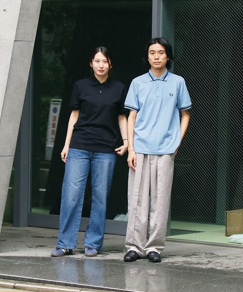 FRED PERRY(フレッドペリー)の「【SHIPS別注】FRED PERRY: イギリス製 M2 シングルライン ポロシャツ 26SS(ポロシャツ・メンズ・ネイビー/ブラック・38/36/42/44/40)」の8枚目の写真