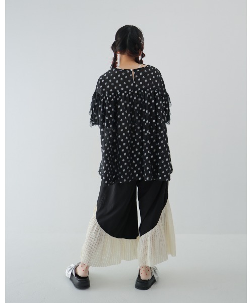 unica(ユニカ)の「フレアーフレアーパンツ laides(その他パンツ・レディース・ホワイト×グレー/ブラック/ブラック×ホワイト・F)」の10枚目の写真