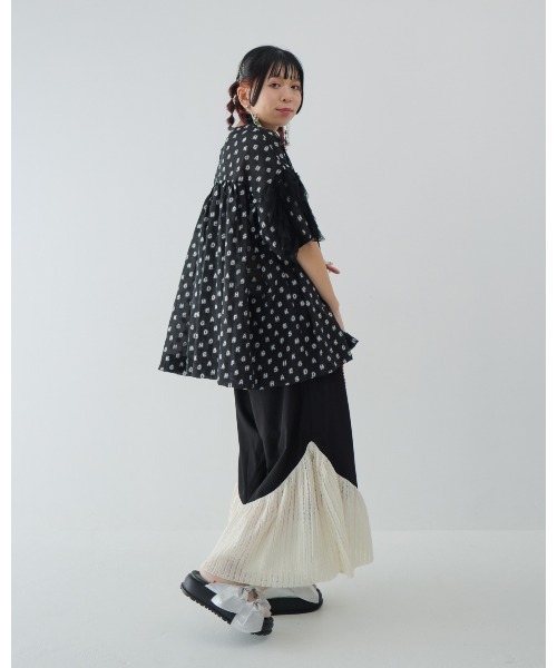 unica(ユニカ)の「フレアーフレアーパンツ laides(その他パンツ・レディース・ホワイト×グレー/ブラック/ブラック×ホワイト・F)」の9枚目の写真