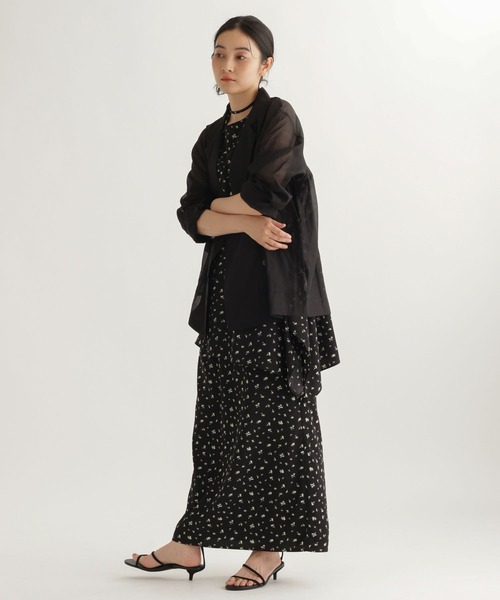 studio CLIP（スタディオクリップ）の「【daily CLIP】ミニフラワーストレートスカート（スカート・レディース・ブラック/ベージュ・FREE）」の8枚目の写真