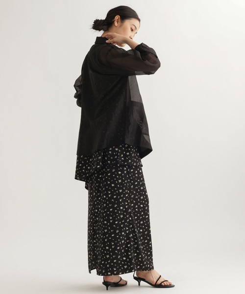 studio CLIP（スタディオクリップ）の「【daily CLIP】ミニフラワーストレートスカート（スカート・レディース・ブラック/ベージュ・FREE）」の9枚目の写真