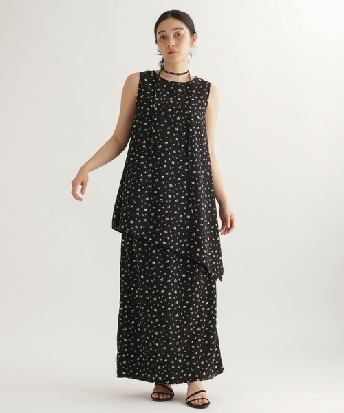 studio CLIP（スタディオクリップ）の「【daily CLIP】ミニフラワーストレートスカート（スカート・レディース・ブラック/ベージュ・FREE）」の10枚目の写真