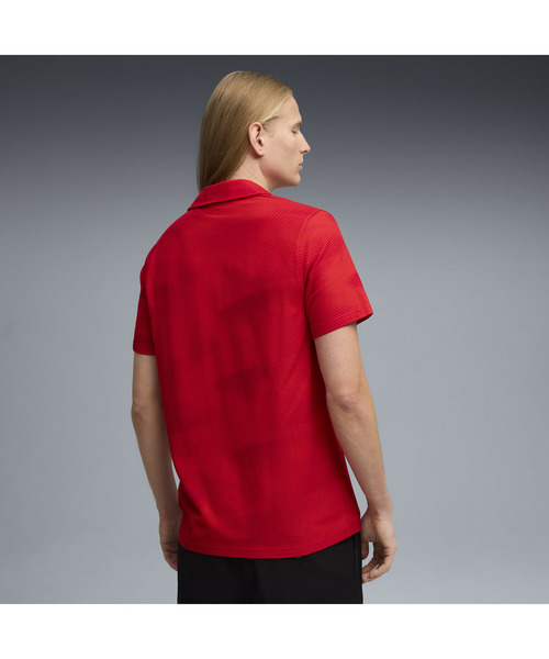 PUMA（プーマ）の「PUMA プーマ メンズ フェラーリ AOP プリント 半袖 ポロシャツ Ferrari AOP Print P（ポロシャツ・メンズ・ブラック/レッド・LARGE/MEDIUM/SMALL/X-SMALL/X-LARGE）」の3枚目の写真
