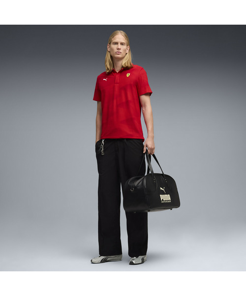 PUMA（プーマ）の「PUMA プーマ メンズ フェラーリ AOP プリント 半袖 ポロシャツ Ferrari AOP Print P（ポロシャツ・メンズ・ブラック/レッド・LARGE/MEDIUM/SMALL/X-SMALL/X-LARGE）」の4枚目の写真