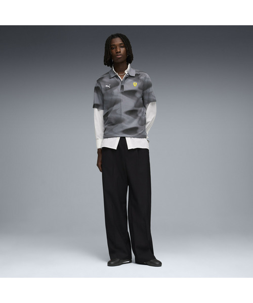 PUMA（プーマ）の「PUMA プーマ メンズ フェラーリ AOP プリント 半袖 ポロシャツ Ferrari AOP Print P（ポロシャツ・メンズ・ブラック/レッド・LARGE/MEDIUM/SMALL/X-SMALL/X-LARGE）」の8枚目の写真