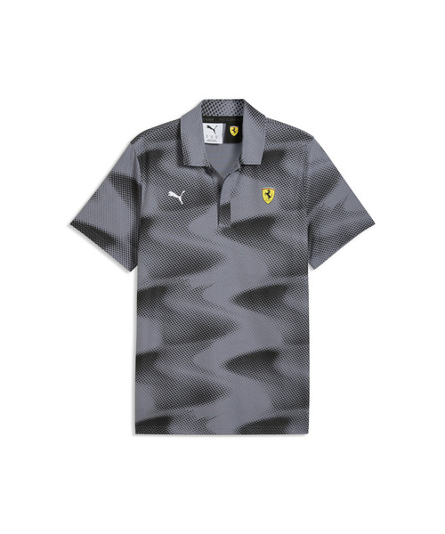 PUMA（プーマ）の「PUMA プーマ メンズ フェラーリ AOP プリント 半袖 ポロシャツ Ferrari AOP Print P（ポロシャツ・メンズ・ブラック/レッド・LARGE/MEDIUM/SMALL/X-SMALL/X-LARGE）」の9枚目の写真