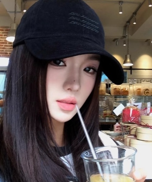 Vipoa（ヴィポア）の「simple embroidery cap（キャップ・レディース・チャコールグレー/ブラック・FREE）」の10枚目の写真