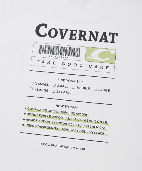 COVERNAT(カバーナット)の「スーピマラベルグラフィックTシャツホワイト(Tシャツ/カットソー・レディース・その他・SMALL/MEDIUM/LARGE/X-LARGE/XX-LARGE/X-SMALL)」の10枚目の写真