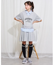 pom ponette junior（ポンポネットジュニア）の「【AMI】レイヤード風セットアップ（セットアップ）」