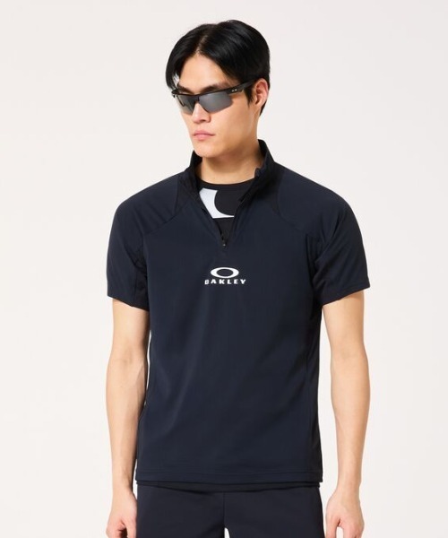 OAKLEY（オークリー）の「オークリー  ENHANCE SS MOCK 16.0（ジャージ・メンズ・ホワイト/ブラック/ネイビー・M/L/LL/3L）」の2枚目の写真