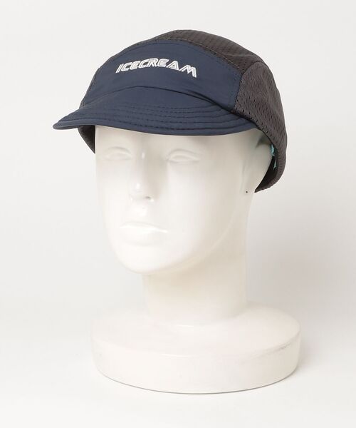 ICECREAM(アイスクリーム)の「SIDE MESH NYLON CAP(キャップ・メンズ・ネイビー/ブラック/グレー・ONE SIZE)」の11枚目の写真