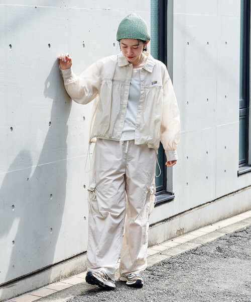 FREAK'S STORE（フリークスストア）の「Super Light Nylon ウエストギャザーパンツ＜セットアップ対応＞（カーゴパンツ・レディース・ブラウン/ナチュラル/ブラック・SMALL/MEDIUM）」の5枚目の写真