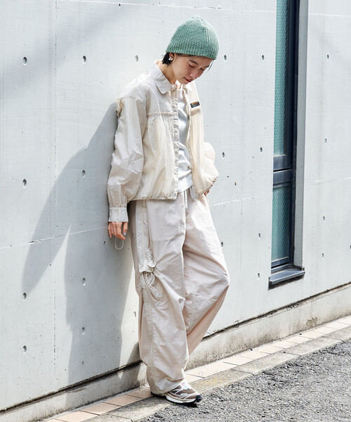 FREAK'S STORE（フリークスストア）の「Super Light Nylon ウエストギャザーパンツ＜セットアップ対応＞（カーゴパンツ・レディース・ブラウン/ナチュラル/ブラック・SMALL/MEDIUM）」の6枚目の写真