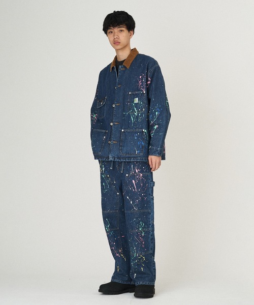 DISCOVERED(ディスカバード)の「DENIM PAINT BLOUSON(デニムジャケット・メンズ・ブラック/インディゴブルー・1/3)」の10枚目の写真