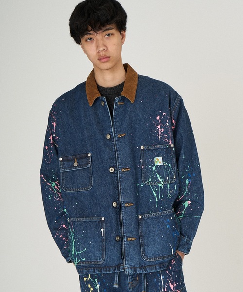 DISCOVERED(ディスカバード)の「DENIM PAINT BLOUSON(デニムジャケット・メンズ・ブラック/インディゴブルー・1/3)」の11枚目の写真