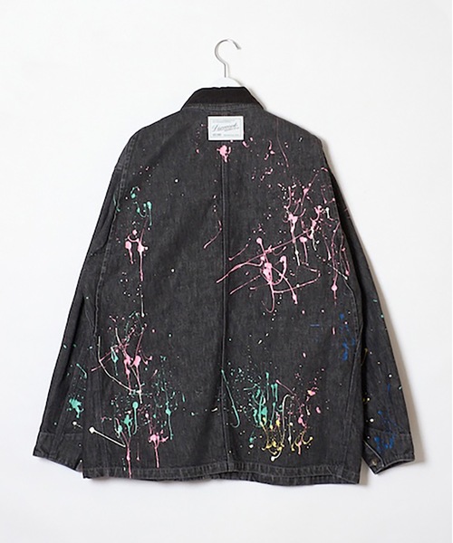 DISCOVERED(ディスカバード)の「DENIM PAINT BLOUSON(デニムジャケット・メンズ・ブラック/インディゴブルー・1/3)」の17枚目の写真