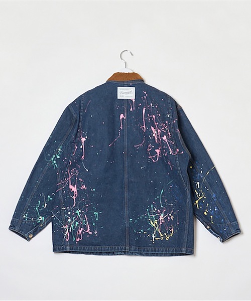 DISCOVERED(ディスカバード)の「DENIM PAINT BLOUSON(デニムジャケット・メンズ・ブラック/インディゴブルー・1/3)」の19枚目の写真