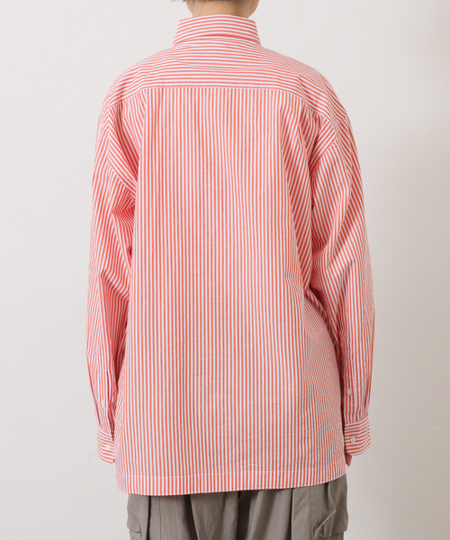 JOURNAL STANDARD LUXE（ジャーナルスタンダード　ラックス）の「【VAS-Y LENTEMENT】 POPLIN STRIPE REGULAR COL（シャツ/ブラウス・レディース・サックスブルー/オレンジ・LARGE）」の15枚目の写真