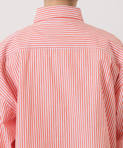 JOURNAL STANDARD LUXE（ジャーナルスタンダード　ラックス）の「【VAS-Y LENTEMENT】 POPLIN STRIPE REGULAR COL（シャツ/ブラウス・レディース・サックスブルー/オレンジ・LARGE）」の17枚目の写真