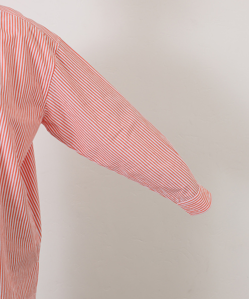 JOURNAL STANDARD LUXE（ジャーナルスタンダード　ラックス）の「【VAS-Y LENTEMENT】 POPLIN STRIPE REGULAR COL（シャツ/ブラウス・レディース・サックスブルー/オレンジ・LARGE）」の18枚目の写真
