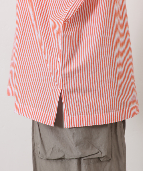 JOURNAL STANDARD LUXE（ジャーナルスタンダード　ラックス）の「【VAS-Y LENTEMENT】 POPLIN STRIPE REGULAR COL（シャツ/ブラウス・レディース・サックスブルー/オレンジ・LARGE）」の20枚目の写真