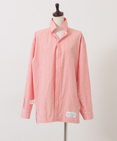 JOURNAL STANDARD LUXE（ジャーナルスタンダード　ラックス）の「【VAS-Y LENTEMENT】 POPLIN STRIPE REGULAR COL（シャツ/ブラウス・レディース・サックスブルー/オレンジ・LARGE）」の22枚目の写真