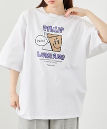 【Philip Lumbang/フィリップランバン】ランチバッググラフィック ロゴプリント 半袖Tシャツ