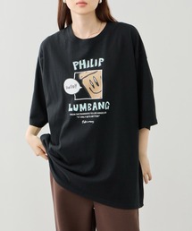 【Philip Lumbang/フィリップランバン】ランチバッググラフィック ロゴプリント 半袖Tシャツ