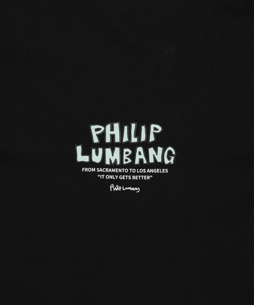 Philip Lumbang（フィリップランバン）の「【Philip Lumbang/フィリップランバン】ランチバッググラフィック ロゴプリント 半袖Tシャツ（Tシャツ/カットソー・メンズ・ブルー/ホワイト/ブラック・M/L/XL）」の7枚目の写真