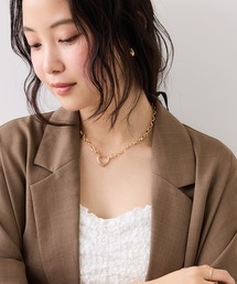 VIS（ビス）の「ハートリングトップチェーンネックレス（ネックレス）」