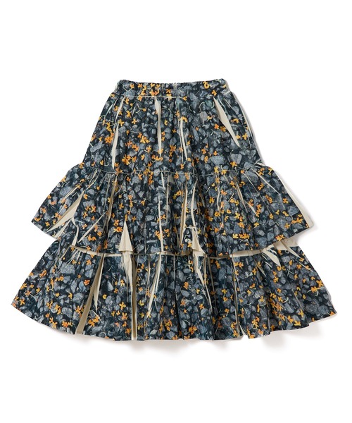 NON TOKYO(ノントーキョー)の「DIRECT PRINT RIB GATHER SKIRT(スカート・レディース・グリーン×ピンク/イエロー×グレー・FREE)」の12枚目の写真