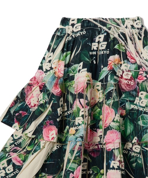 NON TOKYO(ノントーキョー)の「DIRECT PRINT RIB GATHER SKIRT(スカート・レディース・グリーン×ピンク/イエロー×グレー・FREE)」の13枚目の写真