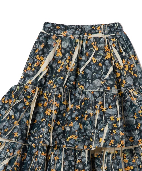 NON TOKYO(ノントーキョー)の「DIRECT PRINT RIB GATHER SKIRT(スカート・レディース・グリーン×ピンク/イエロー×グレー・FREE)」の14枚目の写真