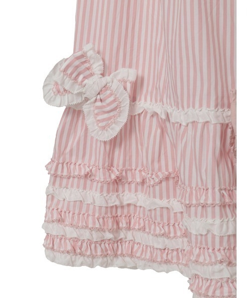 PINK HOUSE（ピンクハウス）の「リボンいっぱいストライプスカート（スカート・レディース・ネイビー/レッド/ピンク/ブラック・フリー）」の8枚目の写真