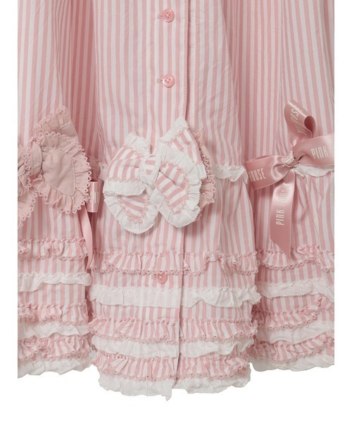 PINK HOUSE（ピンクハウス）の「リボンいっぱいストライプスカート（スカート・レディース・ネイビー/レッド/ピンク/ブラック・フリー）」の10枚目の写真