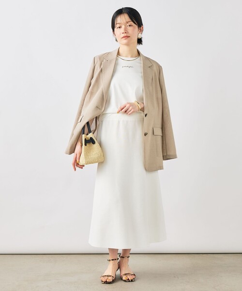 NOLLEY’S Sophi(ノーリーズソフィ)の「《手洗い可能/セットアップ対応》Aラインニットスカート(スカート・レディース・ダークネイビー/オフホワイト・38)」の17枚目の写真