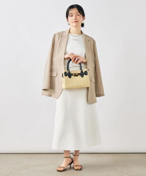 NOLLEY’S Sophi(ノーリーズソフィ)の「《手洗い可能/セットアップ対応》Aラインニットスカート(スカート・レディース・ダークネイビー/オフホワイト・38)」の19枚目の写真