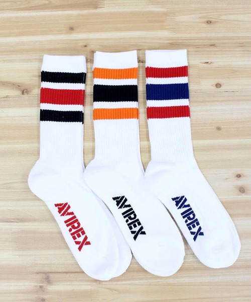 AVIREX(アヴィレックス)の「AVIREX 3P レギュラー ソックス(ソックス/靴下・メンズ・その他4/その他5/その他3/その他2/その他1・FREE)」の9枚目の写真