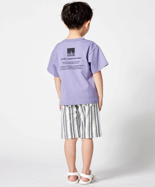 BeBe（ベベ）の「パイルランダムストライプハーフパンツ(80~150cm)（その他パンツ・キッズ・ブラック系その他・110cm/120cm/140cm/150cm/130cm）」の6枚目の写真