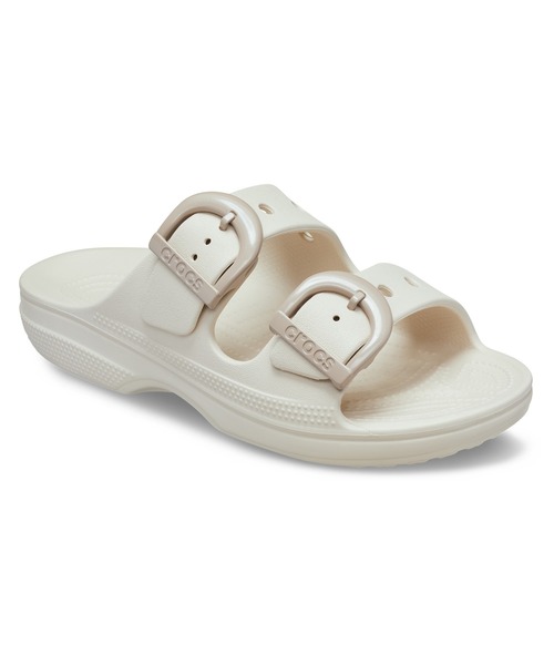 crocs(クロックス)の「CROCS クロックス SATURDAY ENAMEL BUCKLE SNDL W サタデー エナメル バックル サンダル ウィメンズ 212867-2MC(サンダル・レディース・オフホワイト・22.0cm/23.0cm/24.0cm/25.0cm)」の3枚目の写真