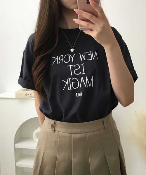 FUNALIVE(ファンアライブ)の「アソート立体ロゴプリントTシャツ 半袖(Tシャツ/カットソー・レディース・ライトグレー/ホワイト系その他/オフホワイト/チャコール/ホワイト・F)」の5枚目の写真