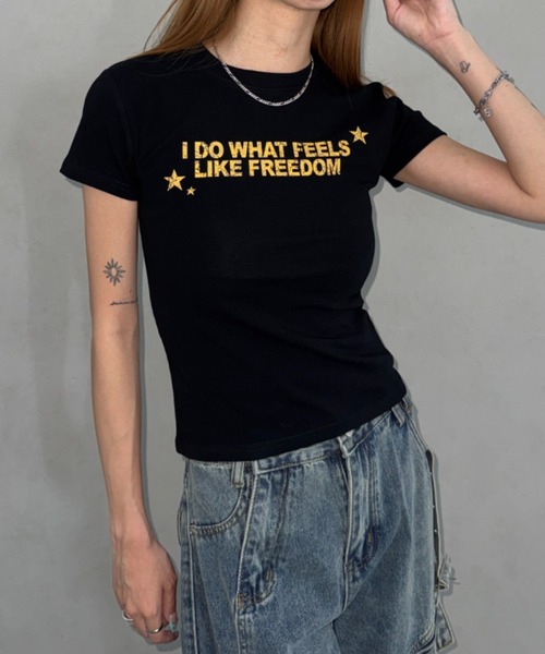 Bamm(バム)の「コンパクトロゴTシャツ(Tシャツ/カットソー・レディース・ネイビー/グレー/ホワイト/ブラック・FREE)」の14枚目の写真