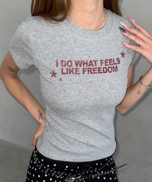 Bamm(バム)の「コンパクトロゴTシャツ(Tシャツ/カットソー・レディース・ネイビー/グレー/ホワイト/ブラック・FREE)」の22枚目の写真