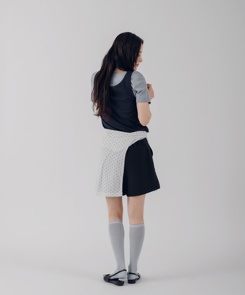 MUHET（ミュエータ）の「【set item】layered ribbed tee & henry neck tank top / レイヤードリブTシャツ＆ヘンリーネックタンクトップ（Tシャツ/カットソー・レディース・レッド/ネイビー/ブラウン・FREE）」の12枚目の写真